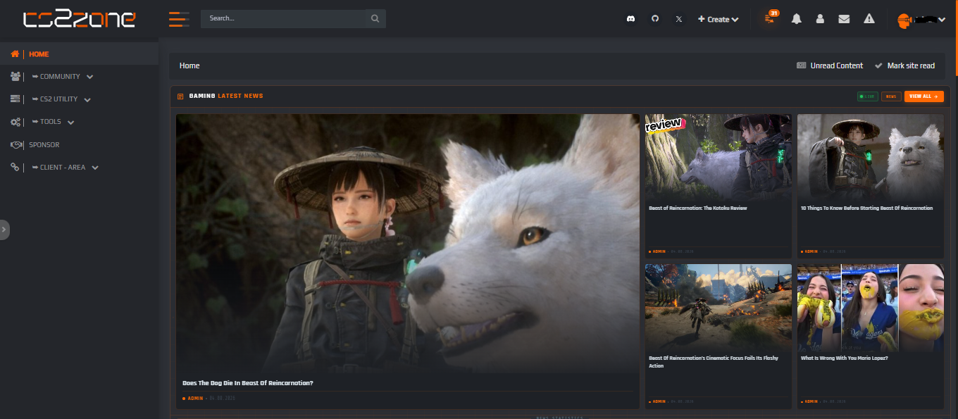 CS2ZONE.RO — screenshot